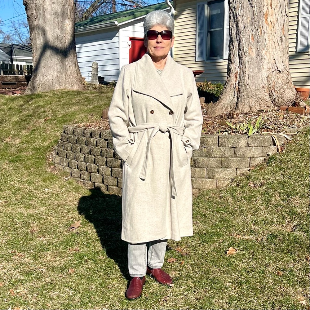 - Anthropologie XL Avec Les Filled Belted Overcoat! EUC! - Picture 12 of 15